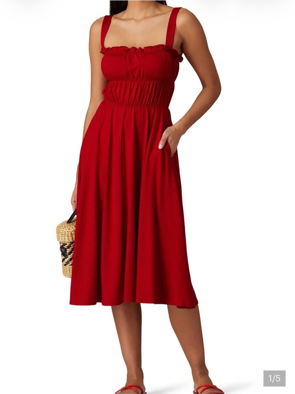 Reformation Cherry Miranda Dress
Size L